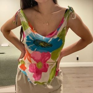 Sheer floral top